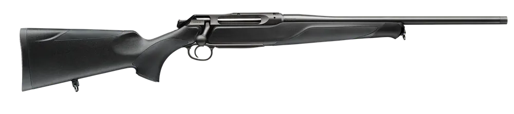 Sauer 505 XT Full Size 375 H&H Mag Rifle with Titanium Gray Barrel and Black Synthetic Stock