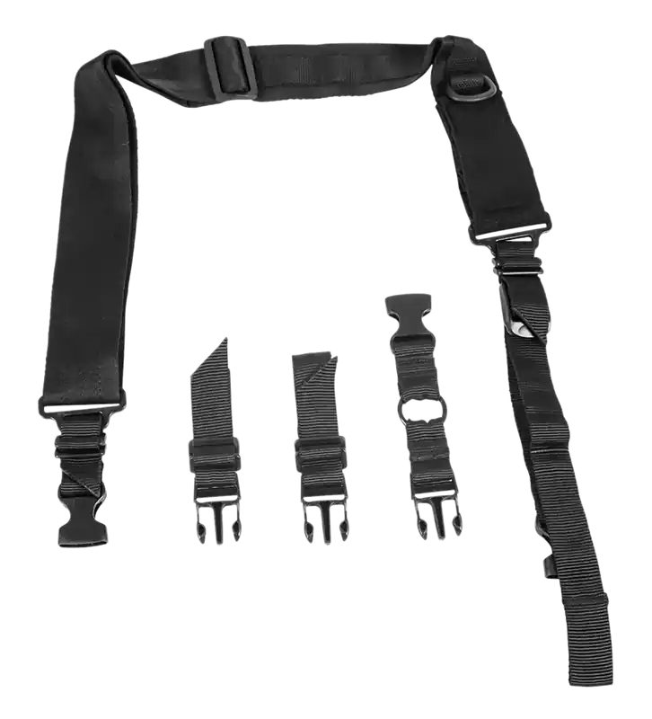 NcStar VISM Adjustable Bungee Sling, Black Nylon, 55"-72" OAL with Elastic Shock-Cord