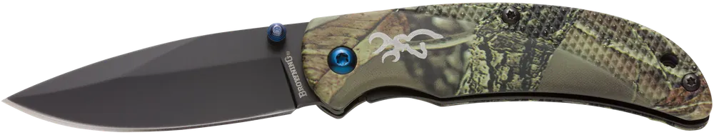 Browning Prism 3 EDC Folding Knife with Camo Handle and Pocket Clip