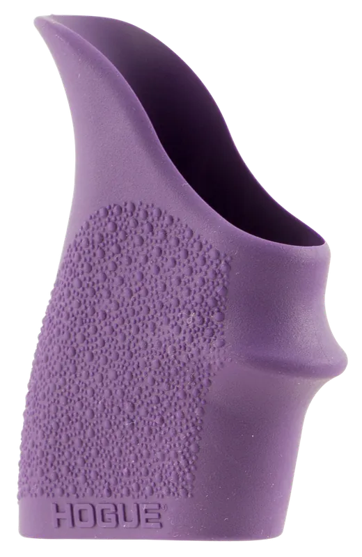Hogue 18406 HandAll Beavertail Grip Sleeve for Compact Pistols - Textured Purple Rubber