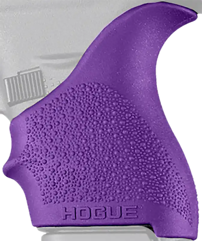 Hogue 18206 HandAll Beavertail Grip Sleeve for Glock 42/43 - Textured Purple Rubber