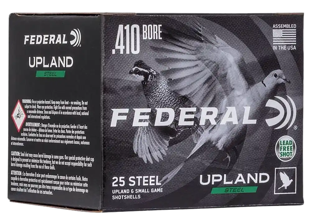 Federal USH4106 Upland Field & Range 410 Gauge 3" 3/8 oz 6 Shot - 25 Rounds Per Box, 10 Boxes Per Case