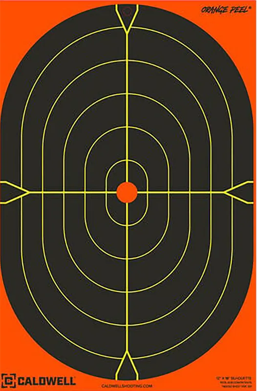Caldwell Orange Peel Self-Adhesive Silhouette Targets 12"x18" 5 Pack