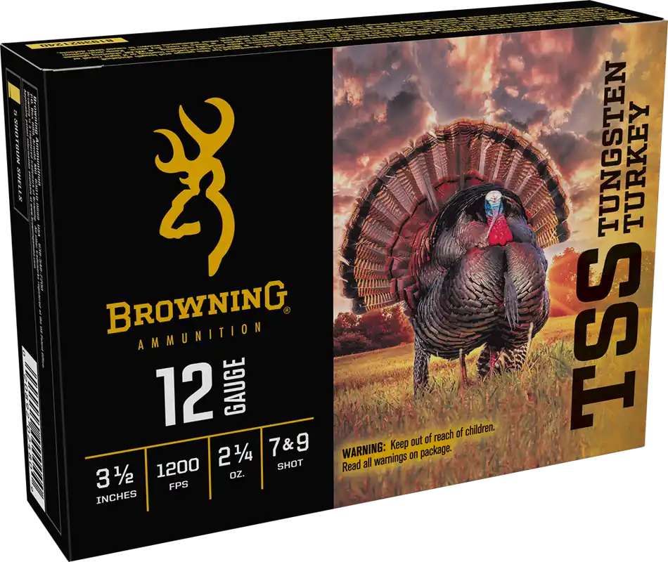 Browning TSS Tungsten Turkey 12 Gauge Ammo - 5 Rounds per Box