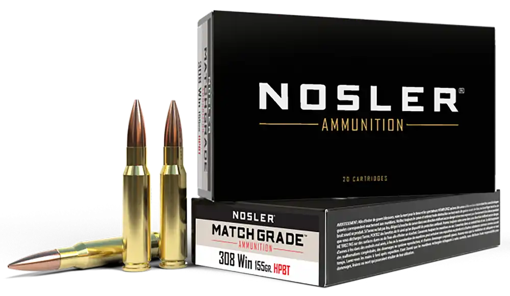 Nosler 60052 Match Grade .308 Win 155gr HPBT 20/Box