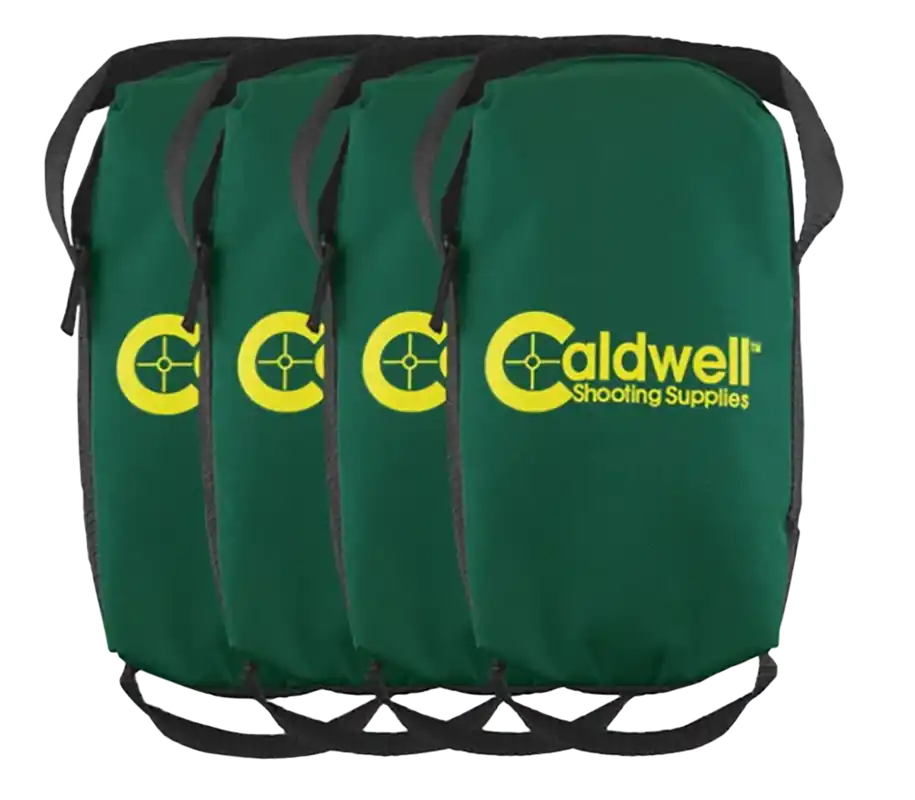 Caldwell Lead Sled Weighted Bag, Dark Green, Unfilled, 7-25 lbs, 5.50" x 10" x 3", 4 Pack