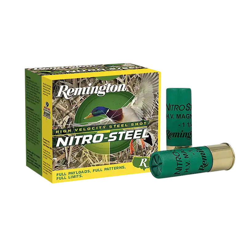 Remington Ammunition 20864 Nitro-Steel High Velocity 12Gauge 3" 1 3/8oz 4Shot 25 Per Box/10 Case
