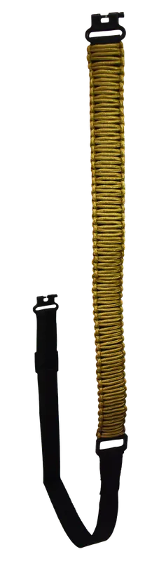 Adjustable Coyote Brown/Black Paracord Rifle/Shotgun Sling 46" OAL