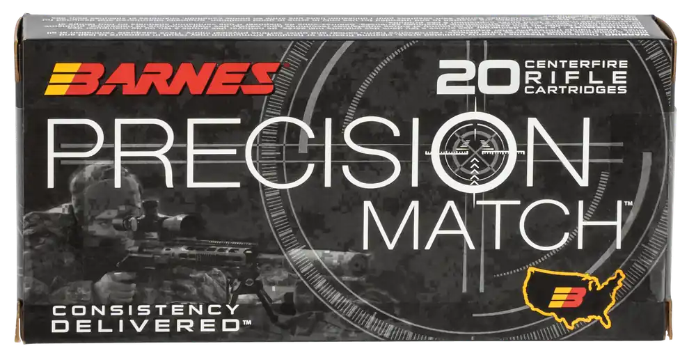 Barnes Bullets 30848 Precision Match 5.56x45mm NATO 85gr OTM BT 20/Box 10/Case