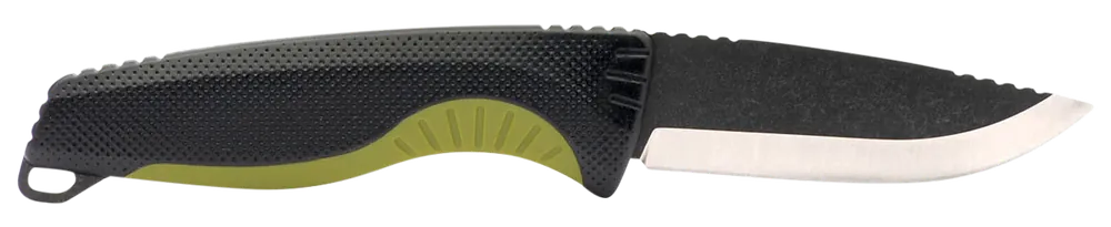S.O.G SOG17410441 Aegis FX 3.70" Fixed Drop Point Plain Stonewashed 4116 Krupp SS Blade Black w/Moss Green Accents GRN Handle, Includes Sheath