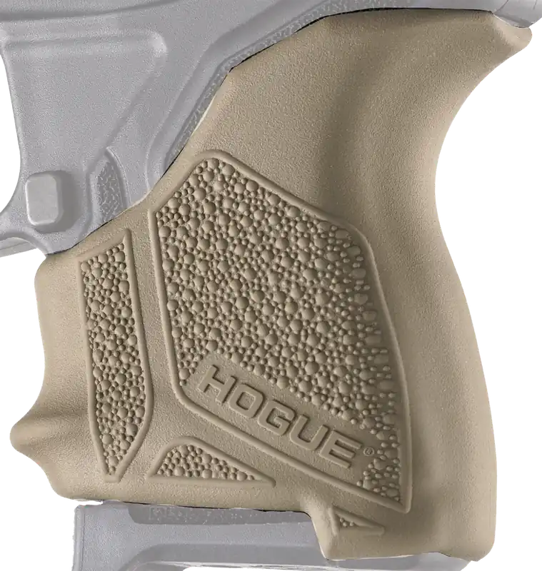 Hogue 18123 Rubber Beavertail Grip Sleeve for Ruger LCP II - Textured Flat Dark Earth Finish