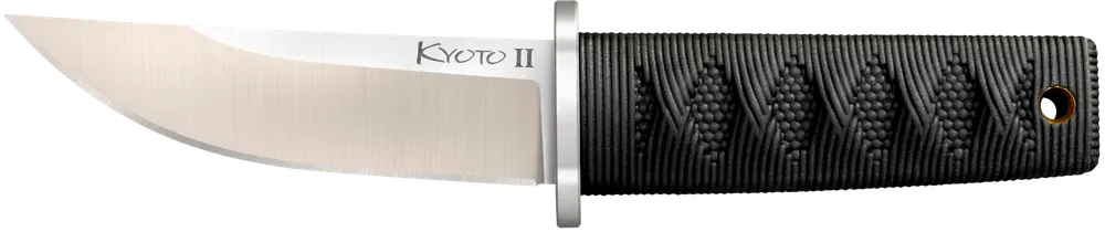 Cold Steel Kyoto II Tanto Knife with 3.38" 8Cr13MoV Blade and Black Kray-Ex Handle