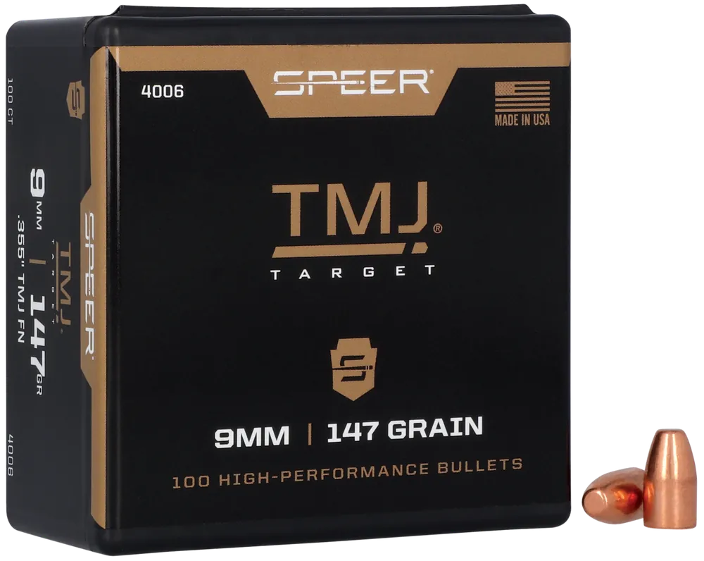 Speer 4006 TMJ 9mm 147gr Ammo - 100 Rounds/Box, 5 Boxes/Case