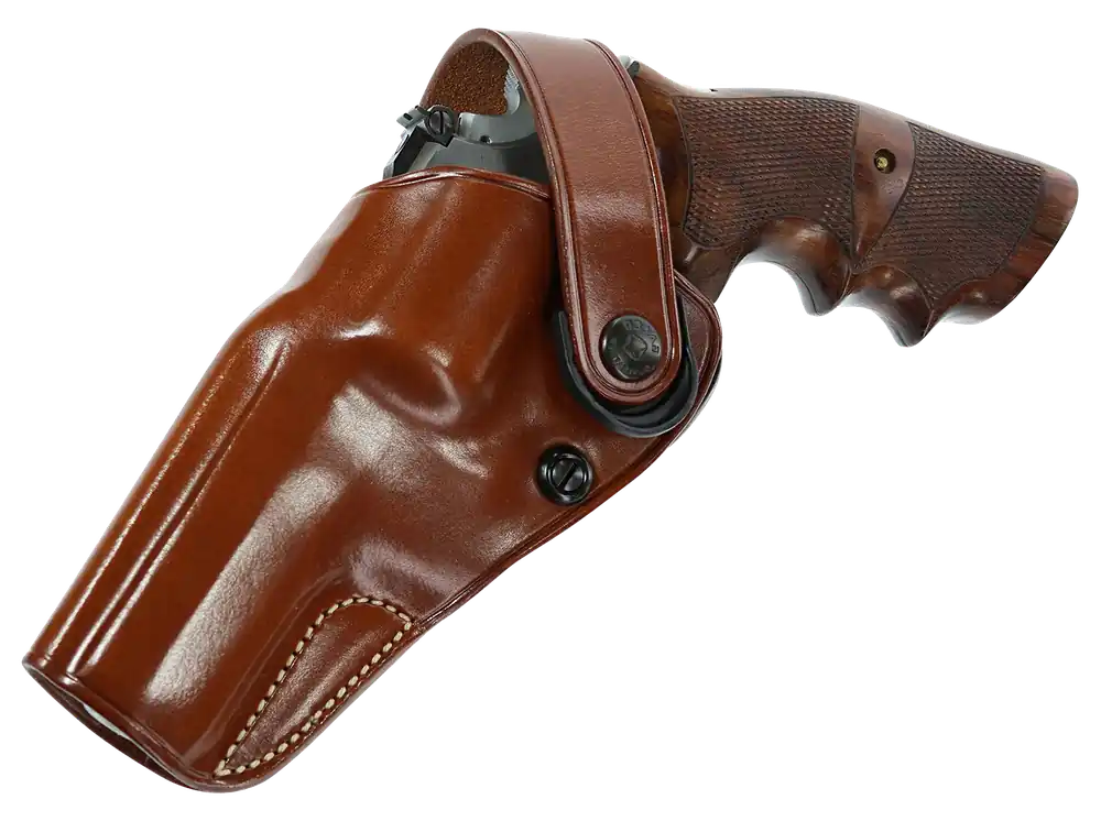 Galco DAO105 Tan Leather Belt Slide for S&W L Frame - Left Handed OWB Holster