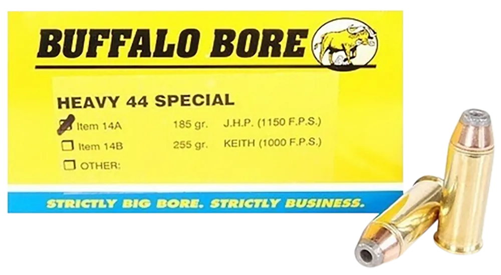 Buffalo Bore 44S&W Spl 180gr JHP Ammo - 20/Box