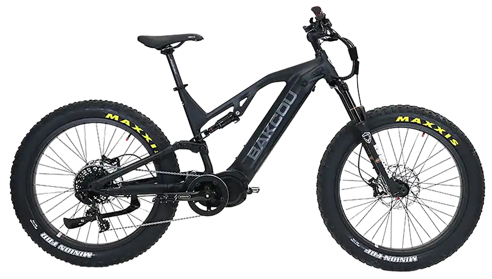 Bakcou Scout E-Bike: Large Matte Black 19" Frame, 11-Speed SRAM NX, Bafang Ultra Mid-Drive Motor