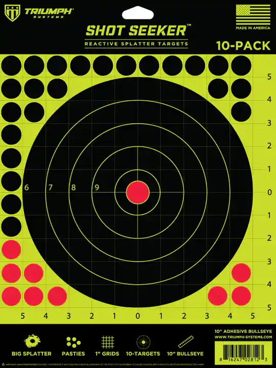 Triumph Systems Shot Seeker Adhesive Target Pack - 10 Sheets