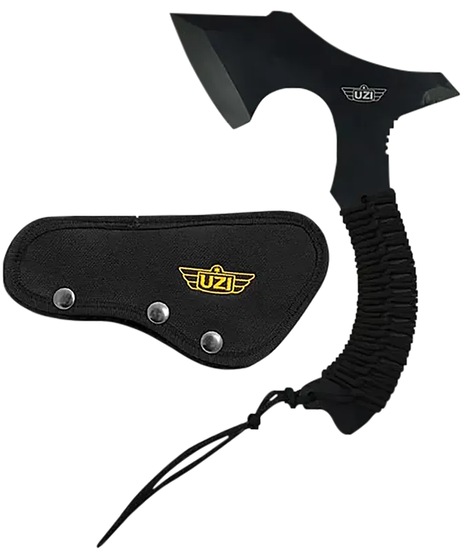 Uzi UZKAXE5 Throwing Axe with Black Paracord Handle