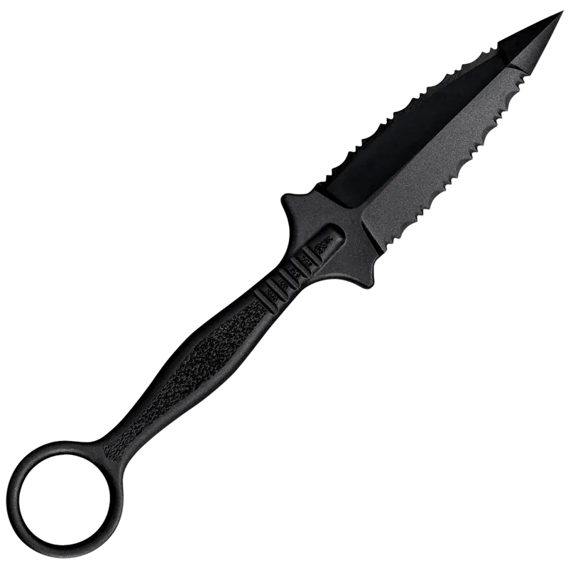 Cold Steel FGX Ring Dagger 3.5" Serrated Blade with Griv-Ex Handle