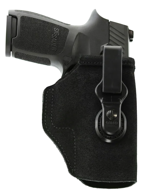 Galco TUC800B Tuck-N-Go 2.0 IWB Holster for Glock 43/Taurus GX4/Springfield Hellcat - Right Handed, Black Leather