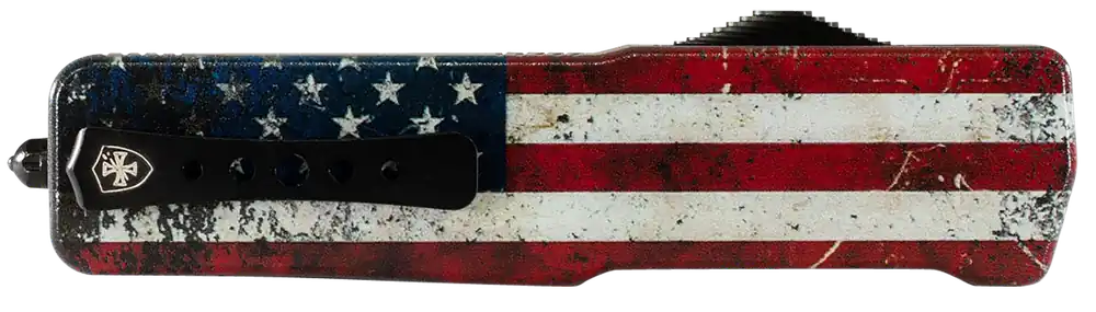 Templar Knife MAUS321 US Flag OTF Drop Point D2 Blade with Aluminum Handle