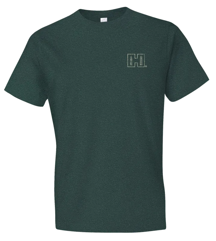 Hornady Gear 31793 Double Rocker T-Shirt, Olive Heather, Large