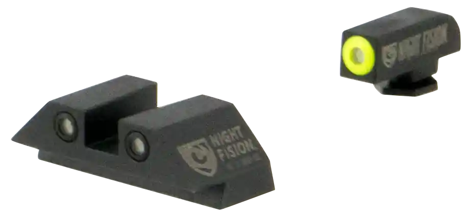 Tritium Night Sights for Glock: Green/Yellow Front, Green/Black Rear