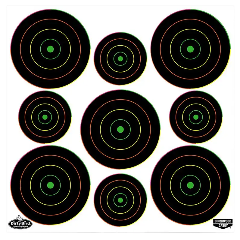Birchwood Casey Dirty Bird Bullseye Tagboard Targets - 20 Pack
