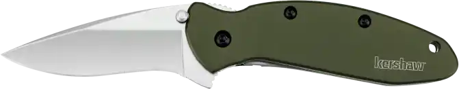 Kershaw Scallion 1620OL Olive Drab Folding Knife with 2.40" 420HC Blade and Pocket Clip