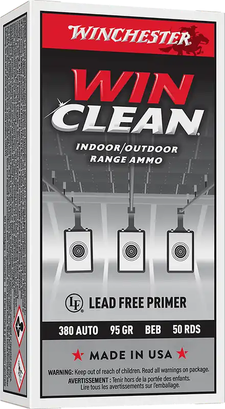 Winchester Super X .380 ACP 95gr Winclean Ammo - 50 Rounds