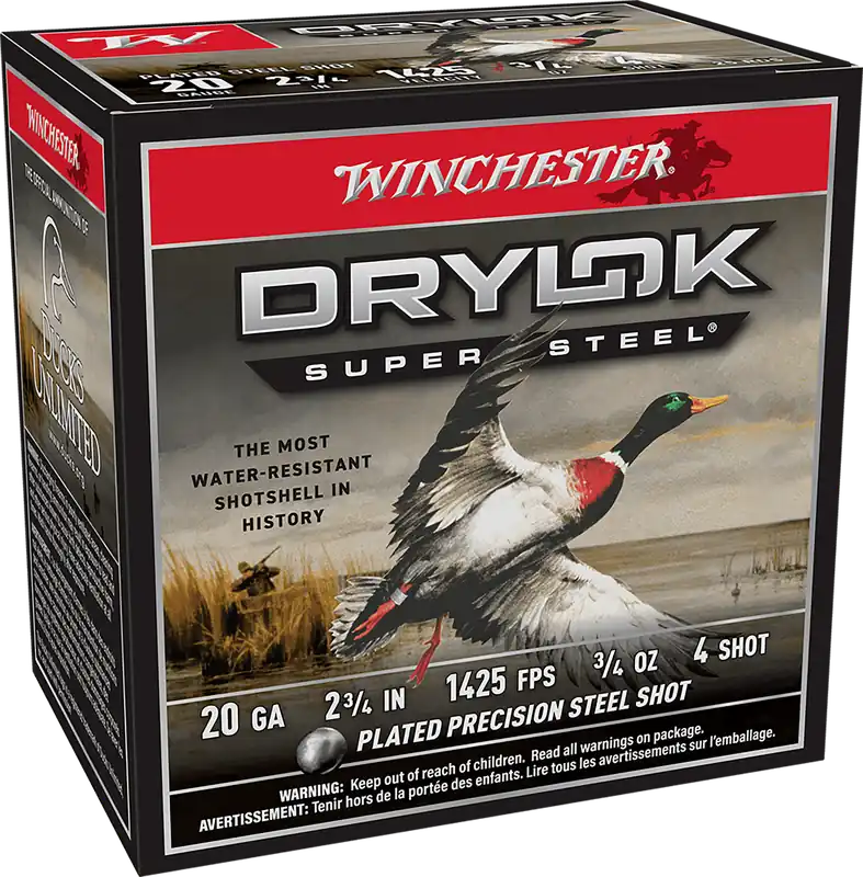 Winchester XS204 Drylok 20Ga 2.75" Steel Shot 25/Box