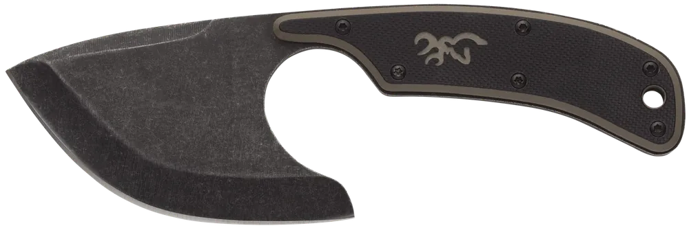 Browning 3220323 Fixed Skinner Knife with Black Oxide 9Cr14MoV Blade and G10 Handle