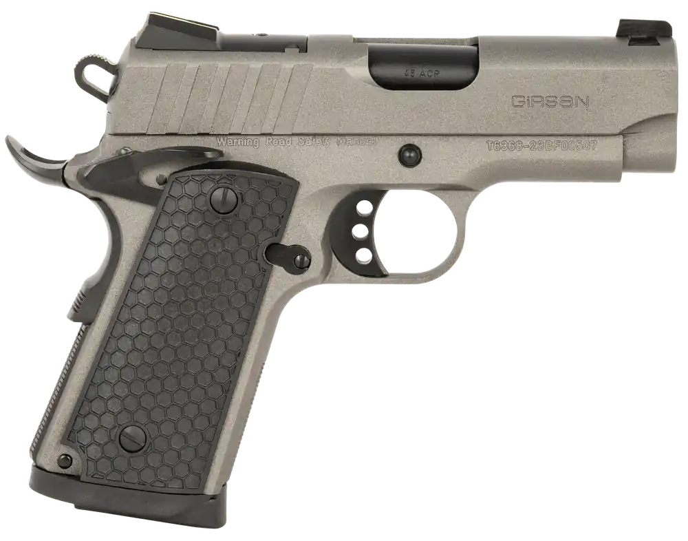 Girsan MC1911 SC Sub-Compact .45 ACP Pistol with Optic Ready Slide and Picatinny Rail