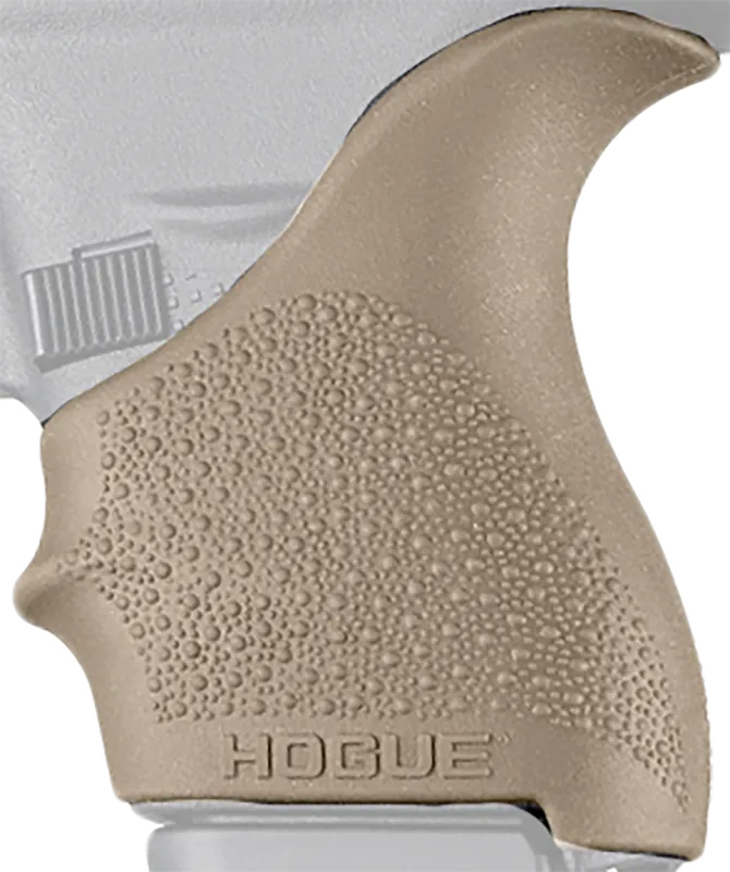 Hogue 18203 HandAll Beavertail Grip Sleeve for Glock 42/43 - Textured FDE Rubber