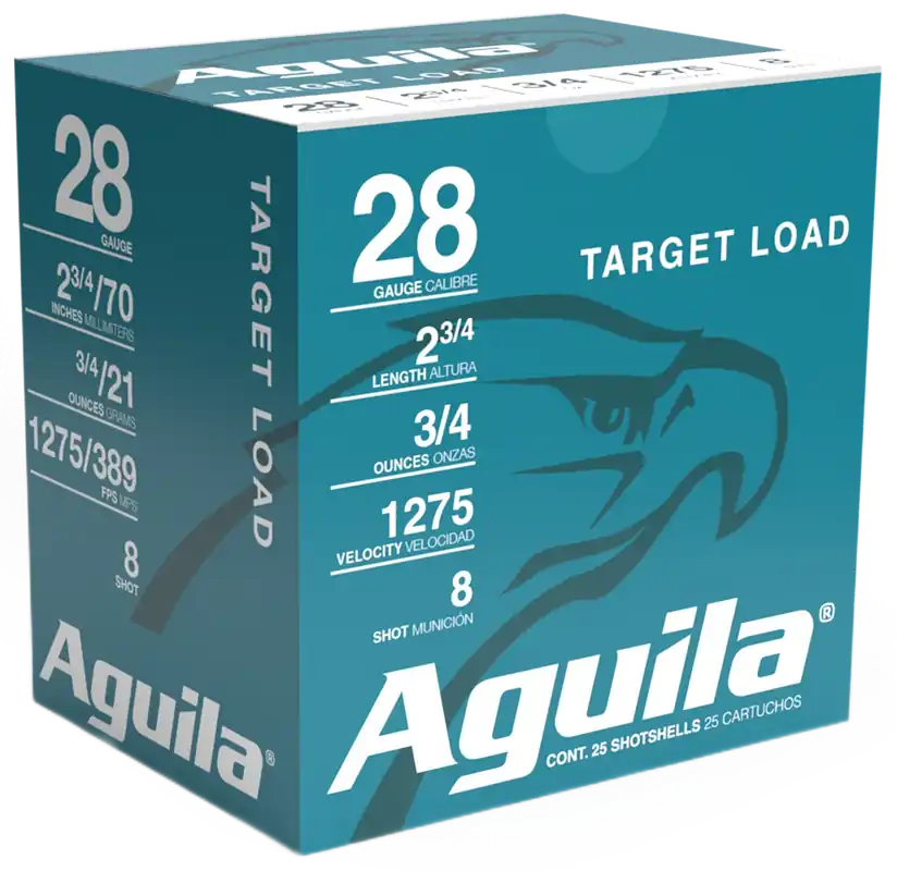 Aguila 28 Gauge Target Load 3/4oz 8 Shot - 25 Rounds per Box