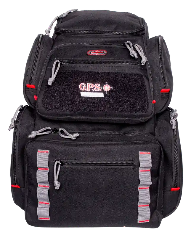 GPS 1712BPB Pistolero Bag - Black/Gray, 5 Handgun Capacity