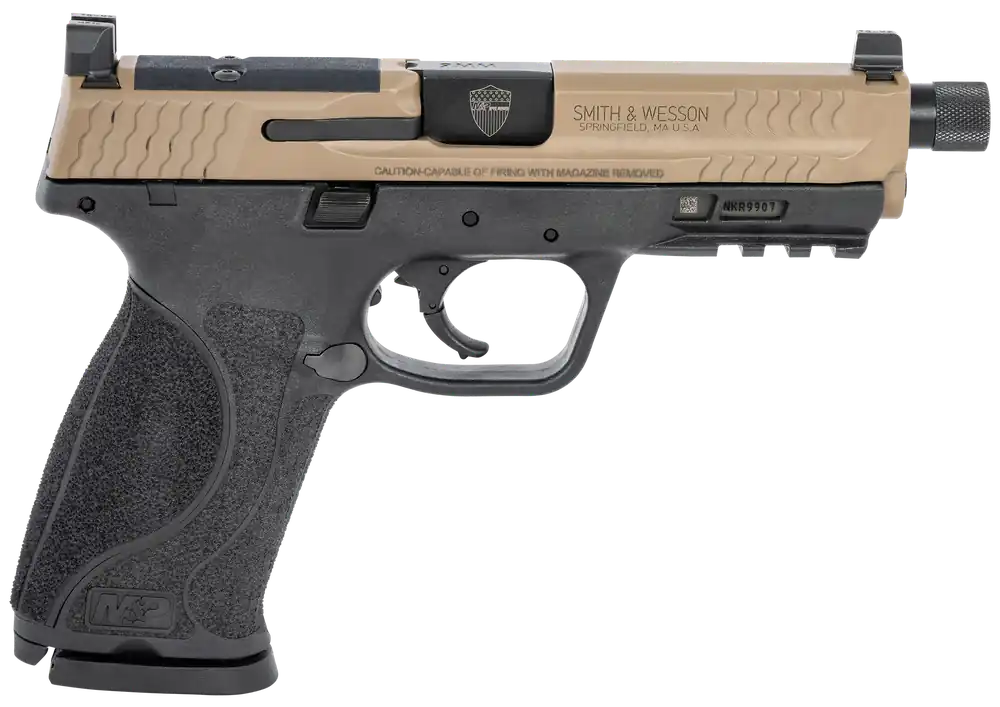 Smith & Wesson M&P M2.0 OR Spec Series 9mm Kit - 17+1 Capacity, FDE Slide & Black Grip