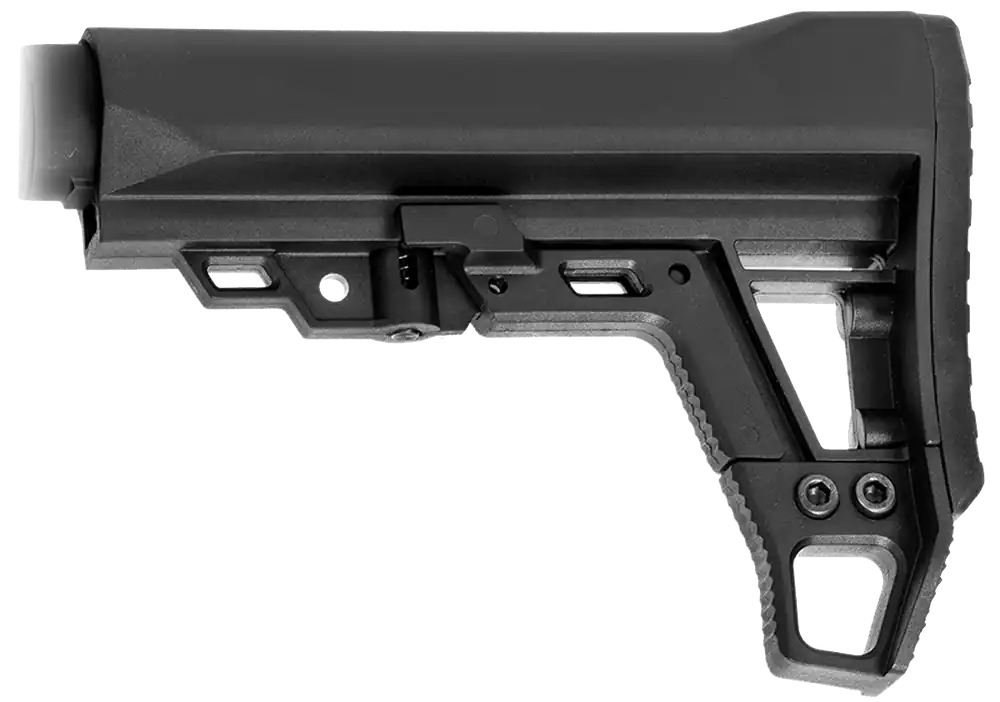 Advanced Modular 6-Position Black Synthetic Stock for AR-Platform by Aim Sports
