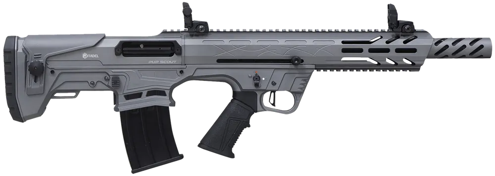 Citadel FRPS1218TG Pup Scout 12 Gauge Semi-Auto Shotgun with Gray Steel Barrel and Picatinny Rail