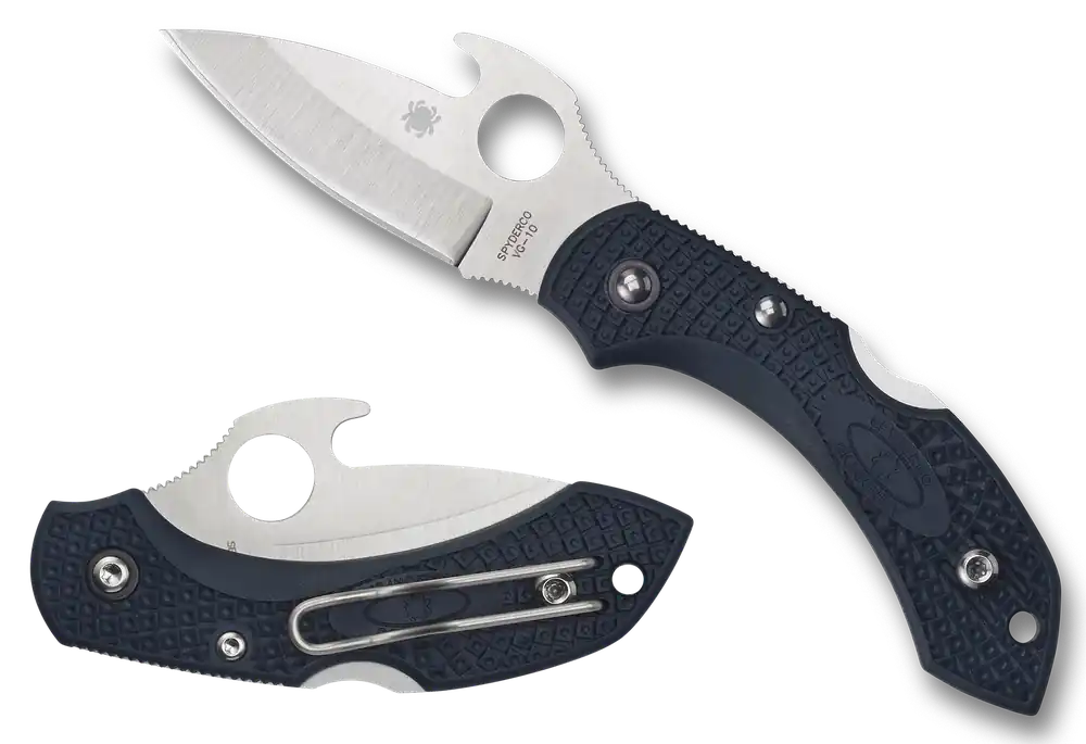 Spyderco Dragonfly 2 Folding Knife with VG-10 Blade and Gray FRN Handle