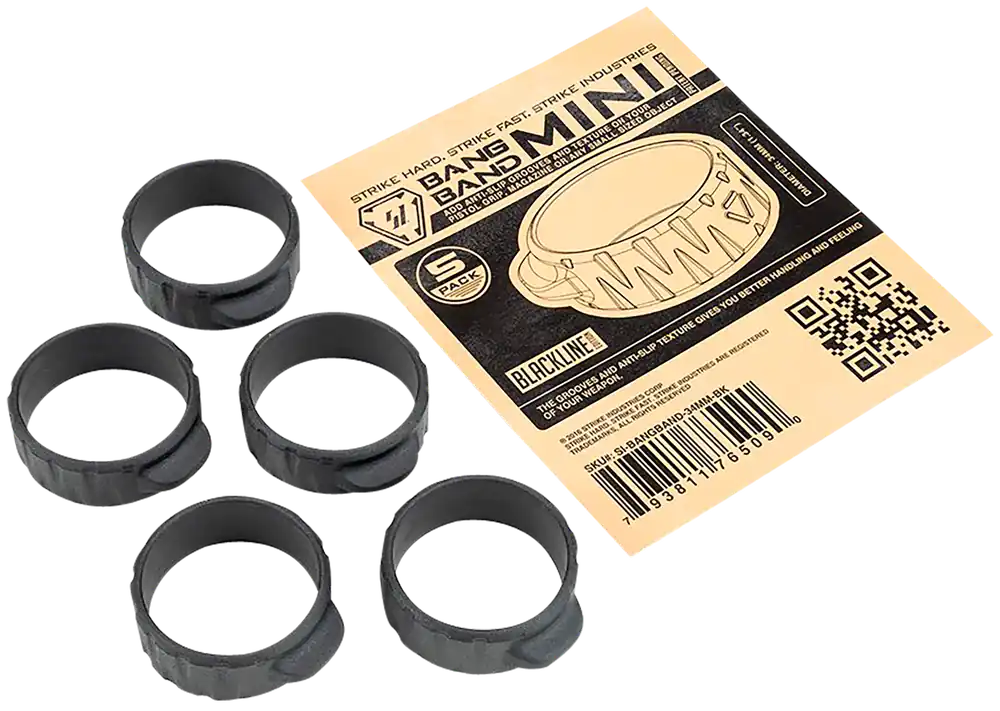 Strike Industries Bang Band Mini 34mm Black Rubber 5-Pack