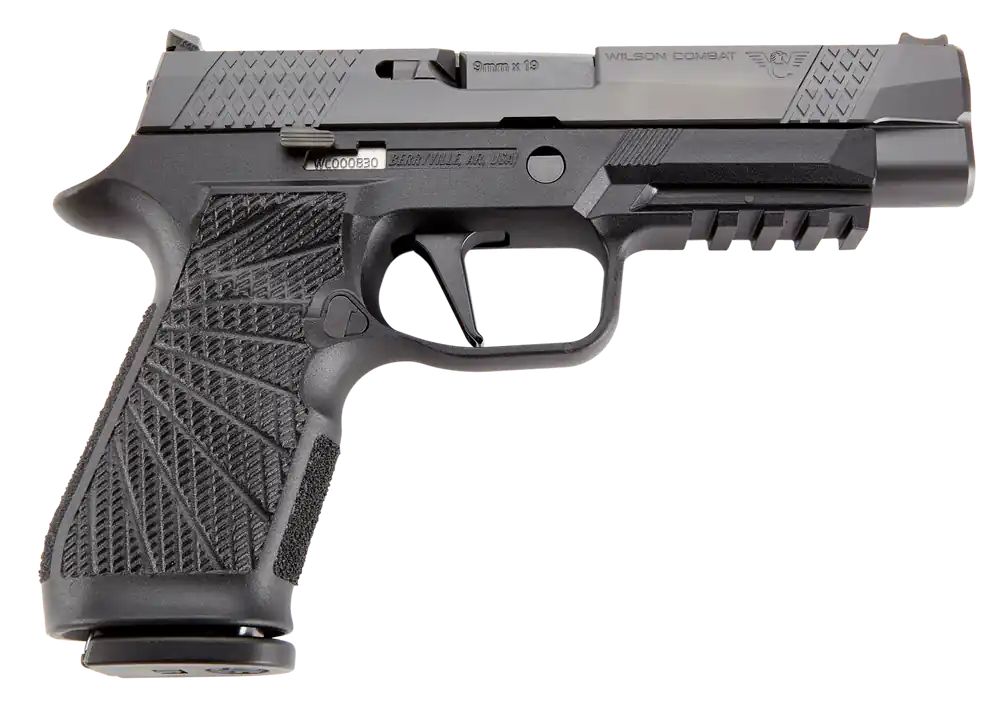 Wilson Combat P320 9mm Luger 17+1 Black DLC Slide, Polymer Frame, Straight Trigger