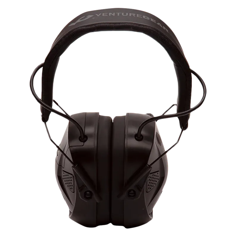 Pyramex VGPME30BT Venture Gear AMP 26 dB Over-the-Head Ear Muffs - Black