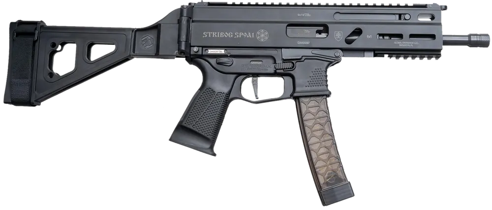 Grand Power SP9A1 Stribog 9mm Luger with SB Tactical Brace and M-LOK Handguard
