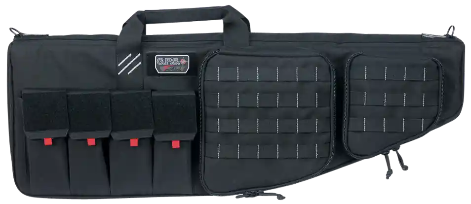 T32ARB Tactical AR Case 32" Black with Lockable Zippers & External Handgun Pocket
