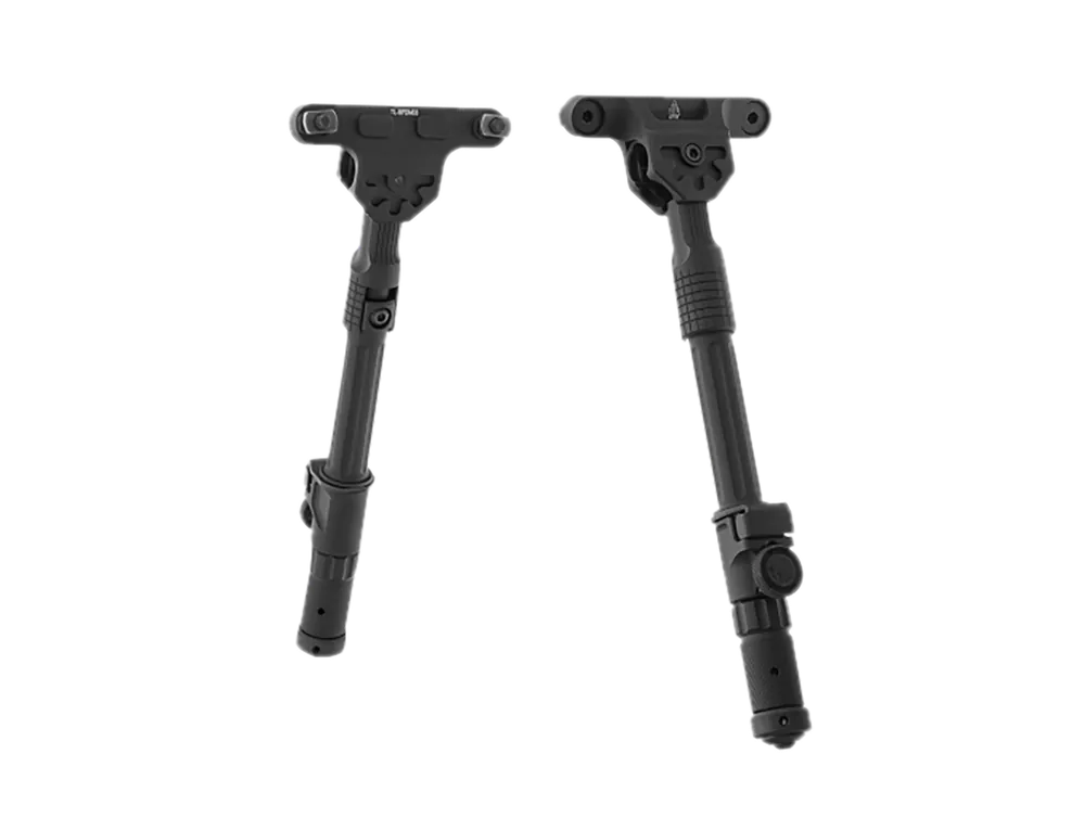 Leapers Recon Flex II Adjustable Aluminum Bipod, Black Anodized, 7.10-9.10"