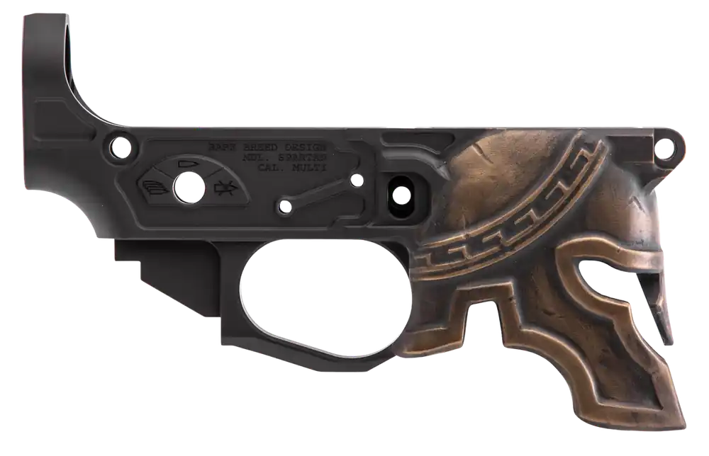 Spikes STLB610PH Spartan AR-15 Lower Receiver Multi-Caliber 7075-T6 Aluminum Black Anodized