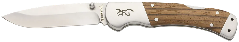 Browning Sage Creek 3.5" Folding Knife with Zebra Wood Handle