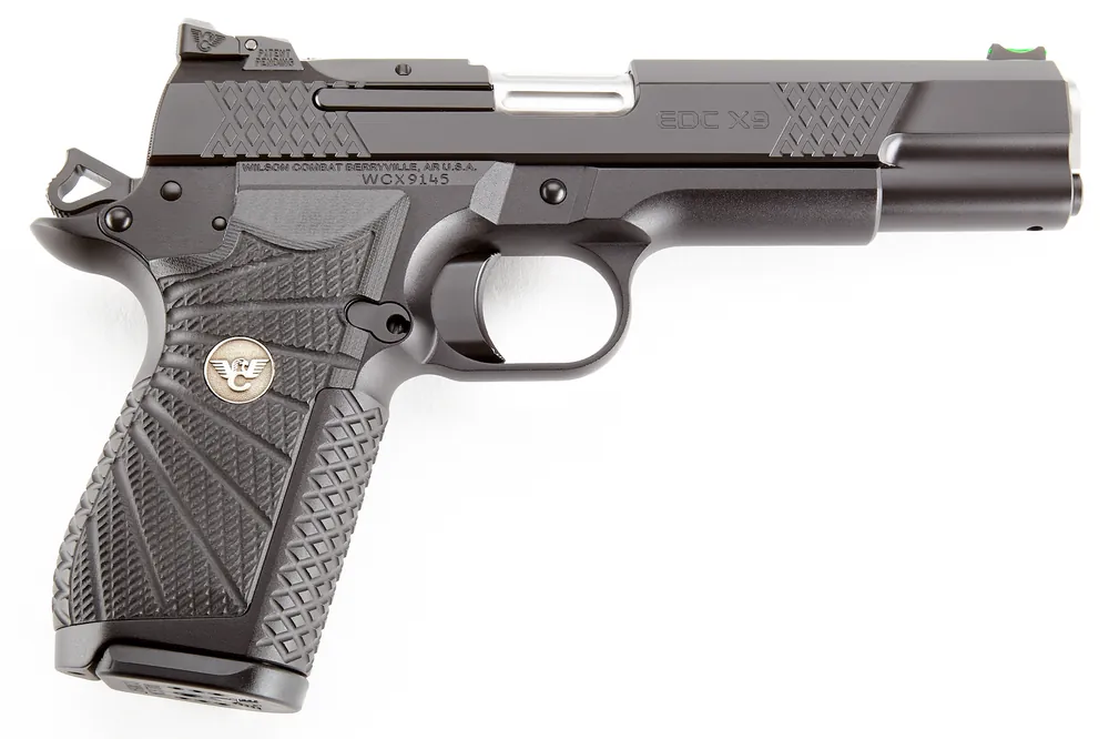Wilson Combat EDC X9L 9mm Pistol - 15+1 Capacity, 5" Barrel, Black DLC Slide, Armor-Tuff Frame, G10 Grip