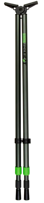 Primos 65483 Pole Cat Tall Shooting Stick, Black Aluminum, Adjustable 25-62"